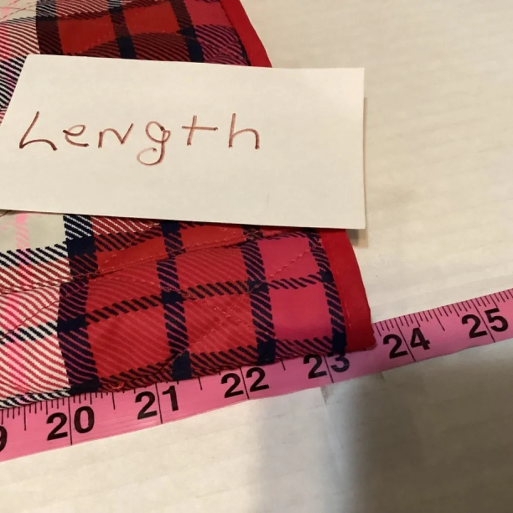 Appleseeds SZ MP Vest quilted plaid pink sporty preppy athletic vibrant … - Picture 9 of 9